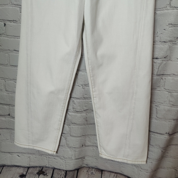 Sandrine Rose X Free People The Fred High Waist White Buckle Pants Size 27 - Picture 4 of 9